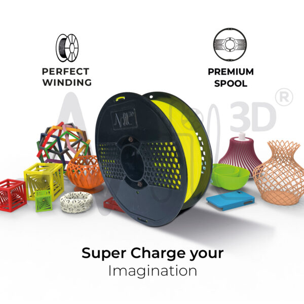 Premium HS PLA+ Fluoro Yellow 1.75mm - Image 4
