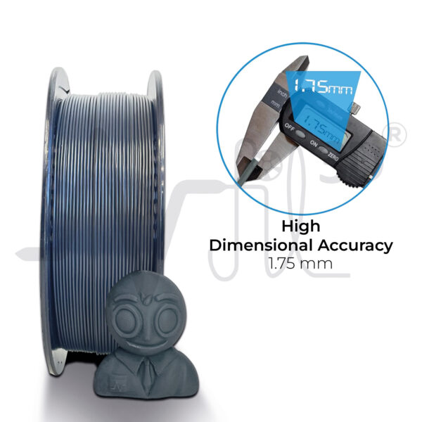 Turbo-Finish PLA+ Midnight Grey 1.75mm - Image 3