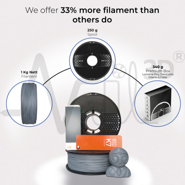 Turbo-Finish PLA+ Silver 1.75mm - Image 5