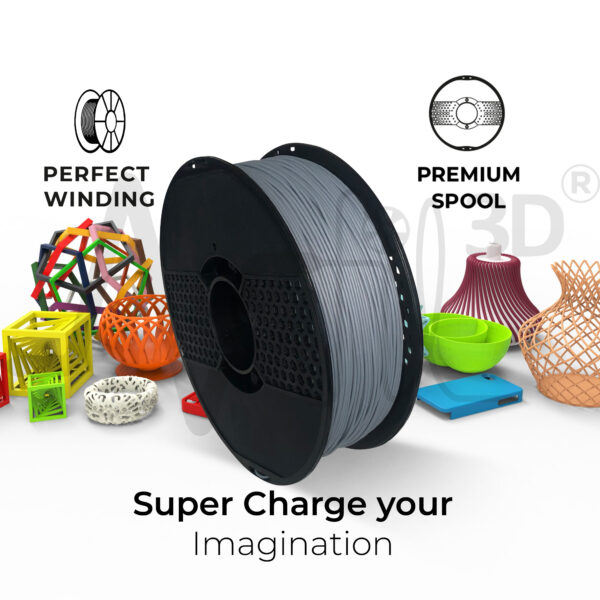 Turbo-Finish PLA+ Silver 1.75mm - Image 3