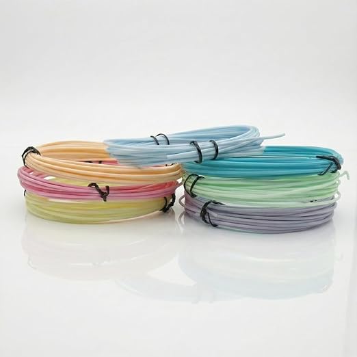 NFIL3D 7pcs Multicolor Pla Matte Pastel Filament of 3D Pen 5Meter Each | 3D Pen Refill | Compatible with All 3D Pens Filament | 1.75mm | (Set of 6Pcs) + 1Free Pen Refill - Image 3
