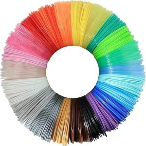 NFIL3D 6pcs Multicolor Filament of 3D Pen 5Meter Each | 3D Pen Refill | Compatible with All 3D Pens Filament | 1.75mm | (Set of 5Pcs) + 1Free Refill