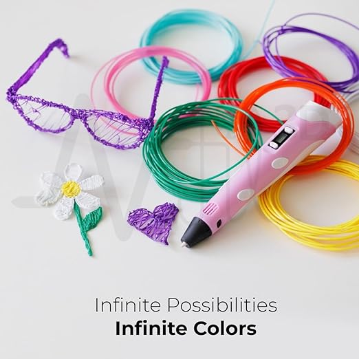 NFIL3D 6pcs Multicolor Filament of 3D Pen 5Meter Each | 3D Pen Refill | Compatible with All 3D Pens Filament | 1.75mm | (Set of 5Pcs) + 1Free Refill - Image 5