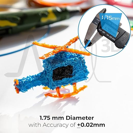 NFIL3D 31pcs Multicolor Filament of 3D Pen 5Meter Each | 3D Pen Filament | 3D Pen Refill | 3D Pen for Kids | Compatible with All 3D Pens | 1.75mm | (Set of 30Pcs) + 1Free (Pack of 31) - Image 5
