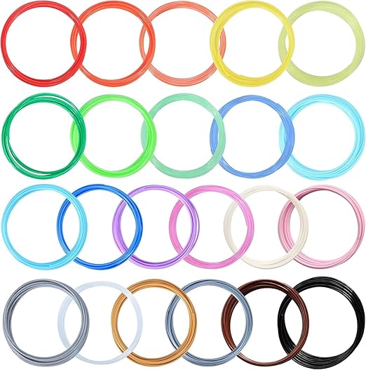 NFIL3D 31pcs Multicolor Filament of 3D Pen 5Meter Each | 3D Pen Filament | 3D Pen Refill | 3D Pen for Kids | Compatible with All 3D Pens | 1.75mm | (Set of 30Pcs) + 1Free (Pack of 31) - Image 4