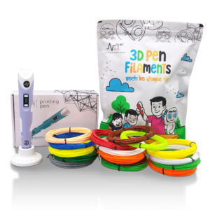 NFIL3D Pen Kit for Kids | 3D Pen Starter Kit – Includes 9Pcs Multicolor Filament 5Meter Each [Total 45 Meter] & 1Pc USB Cable,1Pc Stand &1Pc 3D Pen Birthday Party Gifts for Kids (Purple)